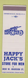 Matchbook Cover - OshKosh B'Gosh Work Clothes Happy Jack's SAMPLE
