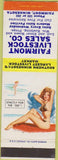 Matchbook Cover - Fairmont Livestock Sales Co Fairmont MN cattle