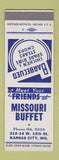 Matchbook Cover - Missouri Buffet Kansas City MO SAMPLE