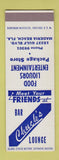 Matchbook Cover - Chuck's Bar Lounge Maderia Beach FL SAMPLE