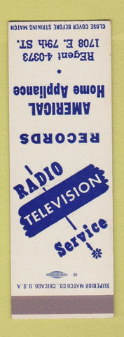 Matchbook Cover - Americal Home Appliance Chicago? SAMPLE