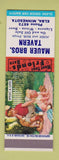 Matchbook Cover - Mauer Bros Tavern Elba MN low phone # SAMPLE