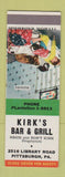 Matchbook Cover - Kirk's Bar and Grill Pittsburgh PA SAMPLE
