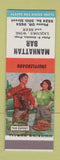 Matchbook Cover - Manhattan Bar Peter Hazuka shuffleboard SAMPLE