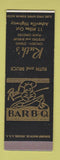 Matchbook Cover - Ruth's BBQ Asheville? NC? SAMPLE