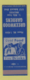 Matchbook Cover - Greenwood Gardens Millvale PA SAMPLE