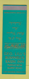 Matchbook Cover - Geo Lill's Bushnell's Basin Inn Pittsford NY SAMPLE