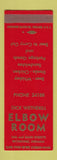 Matchbook Cover - Elbow Room Richmond IN SAMPLE