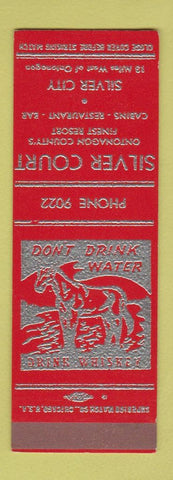 Matchbook Cover - Silver Court Resort Silver City MI SAMPLE