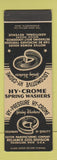 Matchbook Cover - Eaton Manufacturing Chrome Spring Washers Massillon OH SAMPLE