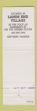 Matchbook Cover - Turtle Kraals Lands End Village girlie Key West FL