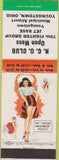 Matchbook Cover - NCO Club Open Mess Youngstown OH pinup
