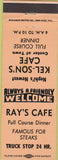 Matchbook Cover - Ray's Cafe Nephi UT Truck Stop WEAR
