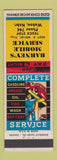 Matchbook Cover - Barney's Mobil oil gas Wahoo NE low phone #