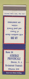 Matchbook Cover - Auberge Provencale French Restaurant Chester NJ low phone #