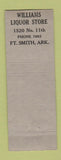 Matchbook Cover - H&H Liquor Store Fort Smith AR Crown Beverage