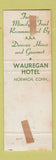 Matchbook Cover - The Mimslyn Motor Inn Luray VA low phone #
