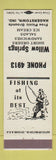 Matchbook Cover - Willow Springs Hagerstown IN low phone #