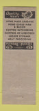 Matchbook Cover - Lange's Market Locker Mayville WI low phone #