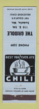 Matchbook Cover - The Griddle Sedalia MO low phone # chili