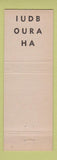 Matchbook Cover - The Griddle Sedalia MO low phone # chili