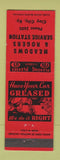 Matchbook Cover - Meadows and Rogers Service oil gas Clay City KY low phone #