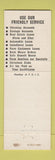 Matchbook Cover - First National Bank Baraboo WI low phone #1