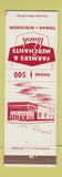 Matchbook Cover - Farmers and Merchants Bank Tomah WI low phone #