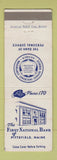 Matchbook Cover - First National Bank Pittsfield ME low phone #