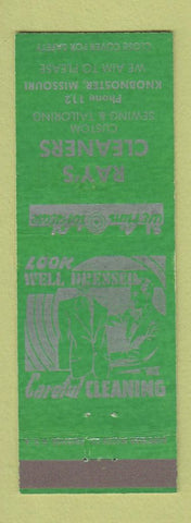 Matchbook Cover - Ray's Cleaners Knobnoster MO low phone #