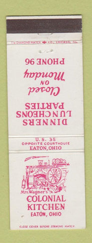 Matchbook Cover - Colonial Kitche Aton OH low phone #