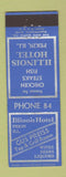 Matchbook Cover - Illinois Hotel Pekin IL low phone # Gus Preiss Tap