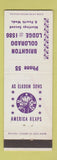 Matchbook Cover - Elks Lodge Brighton Colorado low phone #