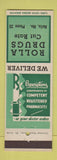 Matchbook Cover - Rolla Drug Store MO low phone #
