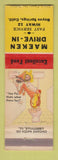 Matchbook Cover - Maekem Drive In Boyes Springs CA hillbilly