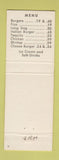 Matchbook Cover - Cedar Shack Drive In Sweet Home Foster OR