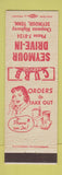 Matchbook Cover - Seymour Drive In Seymour TX