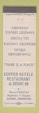 Matchbook Cover - Copper Kettle Restaurant Drive In Athens TN