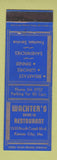 Matchbook Cover - Wacher's Drive In Restaurant Kansas City MO
