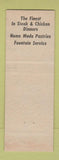 Matchbook Cover - Lee's Drive In Restaurant Hollister CA