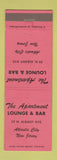 Matchbook Cover - Apartment Lounge Bar Atlantic City NJ