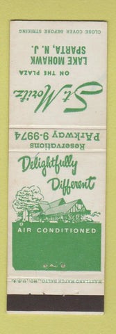 Matchbook Cover - St Moritz on the Plaza Lake Mohawk Sparta NJ