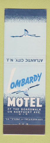Matchbook Cover - Lombardy Motel Atlantic City NJ