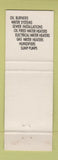 Matchbook Cover - Dover Oil Company Dover NJ