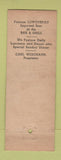 Matchbook Cover - Old Heidelberg Restaurant Scotch Plains NJ lobster