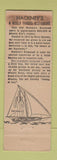 Matchbook Cover - Hackney's Restaurant Atlantic City NJ lobster