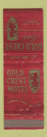 Matchbook Cover - Gold Crest Motel Wildwood NJ