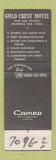 Matchbook Cover - Gold Crest Motel Wildwood NJ