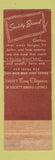 Matchbook Cover - Society Brand Men's Clothes Frank Iorio Morristown NJ