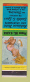 Matchbook Cover - Robinson Hotel Saddle & Spur Bar Long Beach CA pinup